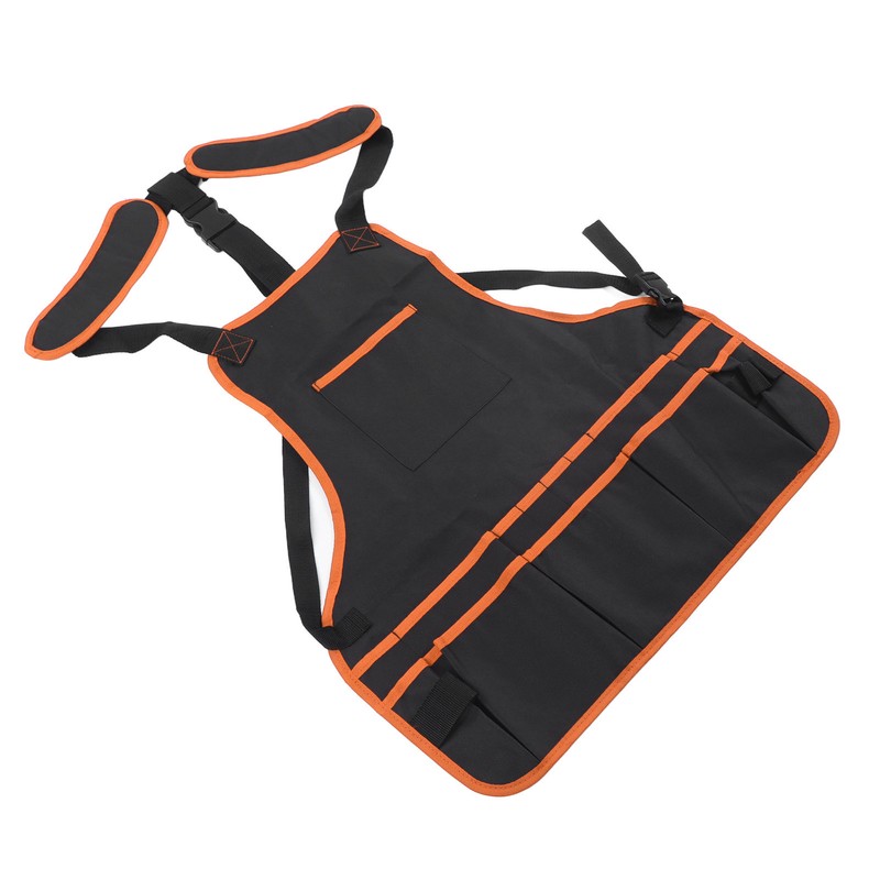 Tool Apron Multiple Pockets Oil Proof Waterproof Oxford Cloth Adjustable