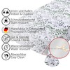 Anro Washable Oilcloth, Wax Tablecloth, Marble Grey