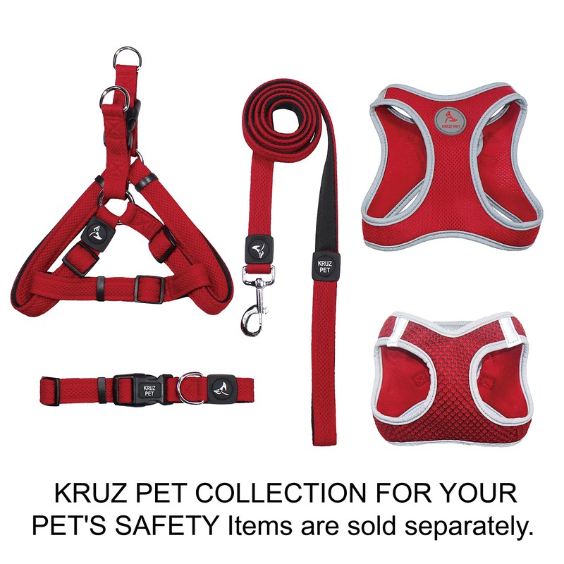 Kruz Dog Harness (Chest 20.5"-22", Weight 20–25 lbs) Athletica Adjustable