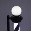 ZHFEISY Barber Pole LED Light, 26.8inch Black White Traditional Barber