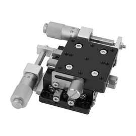 XY Axis Linear Stage Trimming Platform, Displacement Platform, Cross Rail Manual Linear Stage, Bearing Tuning Slide Table, 40x40mm, for Automation Equipment