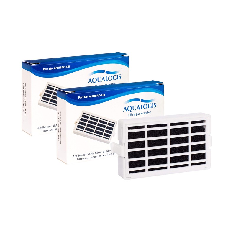 2X Aqualogis Antibac-Air Compatible with Whirlpool ANT001 481248048172 ANT002 Antibacterial