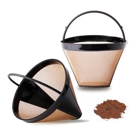 Reusable Filter 2 Pack Easy Clean Coffee Filters #4 Suitable for Most Coffee Machines