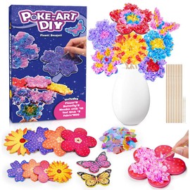 Leksakber 3-10 Year Old Girls Gifts, Crafts for Kids Toys for 4-10 Year Olds Girls Poke Art for Girls Gifts for 4-10 Year Old Girls Birthday Presents Gifts for Girls Arts and Crafts for Kids