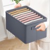 Thickened Pants Storage Box – Foldable Grid Organizer for Jeans