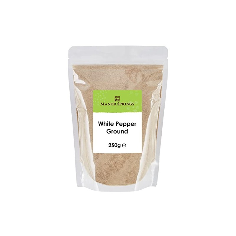 White Pepper Ground 250g by Manor Springs