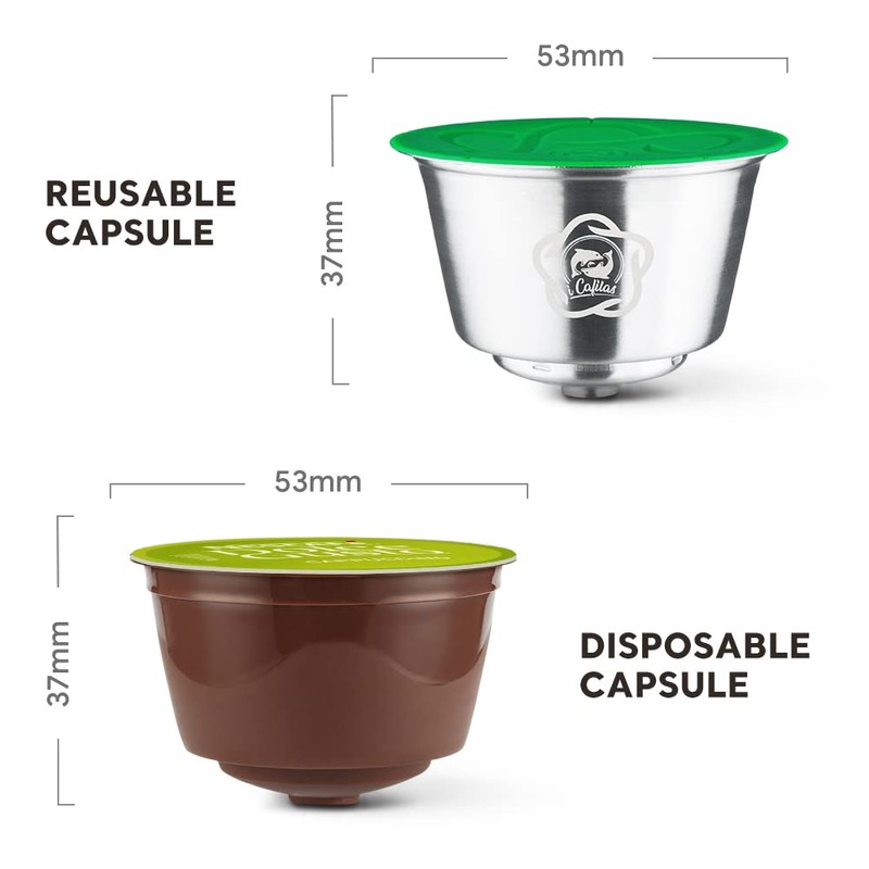 Capsules rechargeables filters à dosettes de café réutilisables compatible with