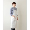 fog linen work Linen Full Apron White (19) 《LKA004-19》