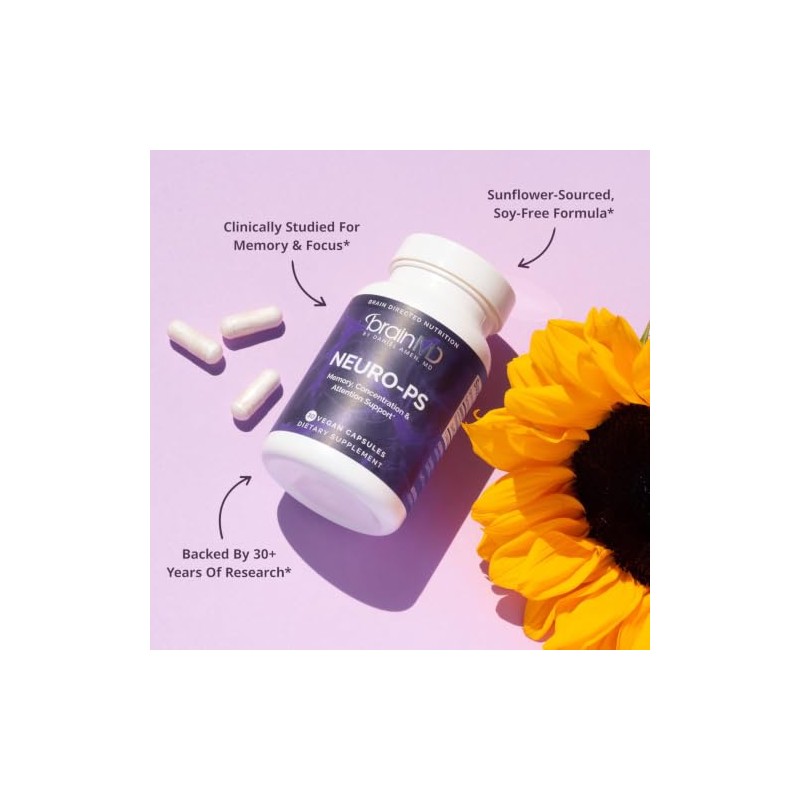 Brainmd Neurops 150 Fosfatidilserina Cápsulas Gluten