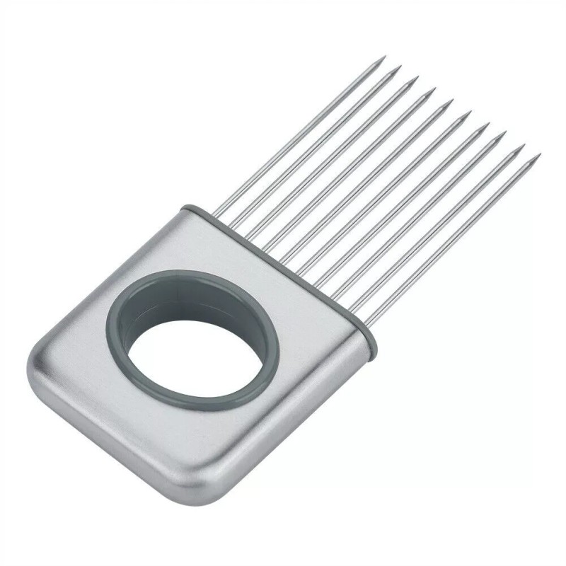 Kitchen Onion Holder for Slicing Stainless Steel Vegetable Potato Cutter