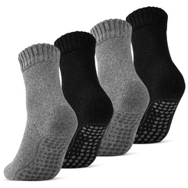 Sockenkauf24 21463 Men’s Socks, 2, 4, 6 Pairs, ABS Socks, Anti-Slip Socks with Wool - 43/46