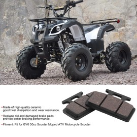 Akozon Brake Pads, Pair Scooter Front Wheel Disc Brake Pads Parts Replacement for GY6 50cc Scooter Moped ATV Motorcycle Scooter