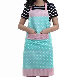 Veewon Women's Kitchen Apron with Pockets Restaurant Flirty Aprons for Women Cook, Cupcake, Cafe and Waitress