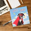 Clintons: Father's Day Card Super Dad, Dog in Cape, Father's