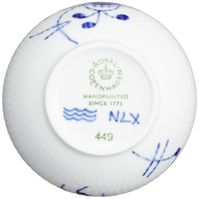 Royal Copenhagen 1027459 Blue Fluted Mega Bowl, 4.3 inches (11
