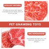 NUOBESTY 2Pcs Dog Chew Toys - Artificial Steak & Plush