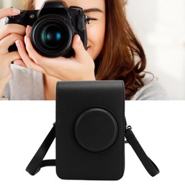 Generic Mini EVO Camera Case, Black PU Leather with Adjustable Shoulder Strap, Vintage Style for Mini EVO Instant Camera