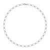 Materia Women's Wide Anchor Chain 925 Silver Necklace 8 mm
