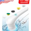 N/A Electric Spin Scrubber, Cordless Shower Scrubber with Rechargable Battery