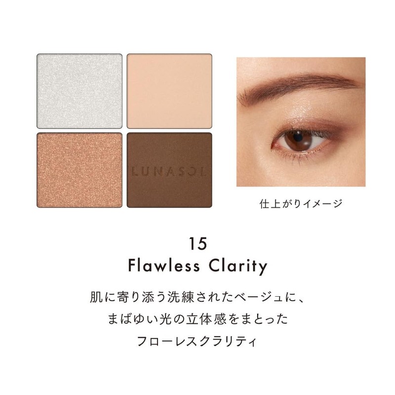 Lunasol FlawlessClarity Eye Colouration N 15 Kit, Eye Shadow, Mascara