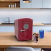 Frigidaire 9 can/6l mini personal fridge cooler Crocodile finish door-W: