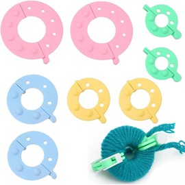 8-Pcs Pom Maker Set – DIY Craft Kit for Yarn Pom Poms – Multi-Size Pom Pom Maker Tools for Knitting, Crochet, and Decorations – Easy-to-Use Craft Accessories