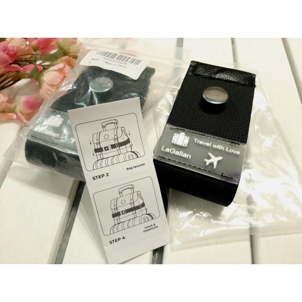 2 PACK! 2-in-1 Luggage Straps Travel Belt Luggage Straps Add