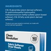 Clean Revolution Natural Fabric Softener Dryer Sheets, 80 Sheets, 160