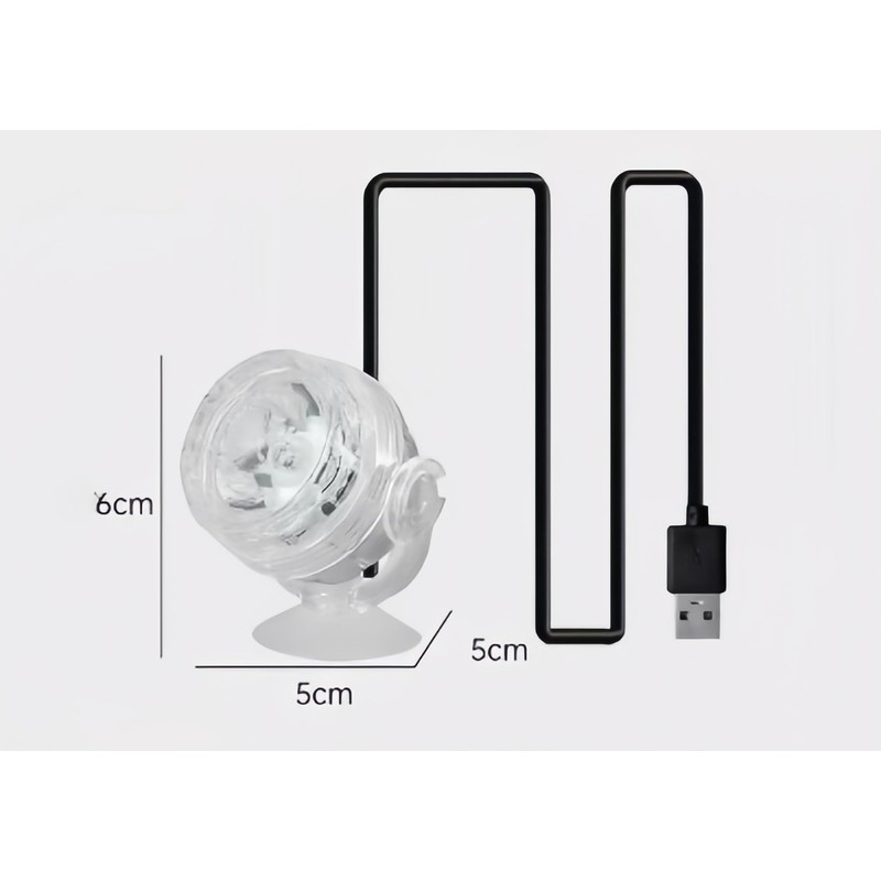 Aquarium LED Spotlight, Colour Changing, Submersible Waterproof USB Light with