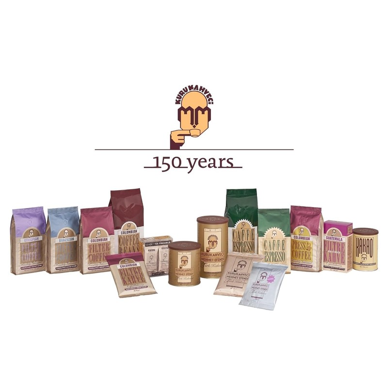 KURUKAHVECI MEHMET EFENDI Turkish Coffee, Cezve Set, Roasted Ground,Rich Aroma,