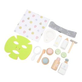 Children Wooden Make Up Set Educational Role Play Skin Care Simulation Toy for Young Girls