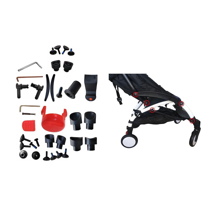 QIIIMSLSS Baby Stroller Repair Kit Replacement Screws Maintenance Tool L