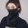 Breathable Cooling Fabric Golf Face Cover for Sun Protection Black 3ea