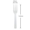 Shimojima 004513013 Heiko Plastic Fork, Transparent 4.7 inches (12 cm),
