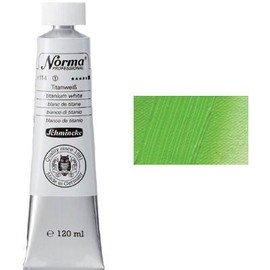 Schmincke 120ml Norma Professional Permanent Yellow Green Oil Paint