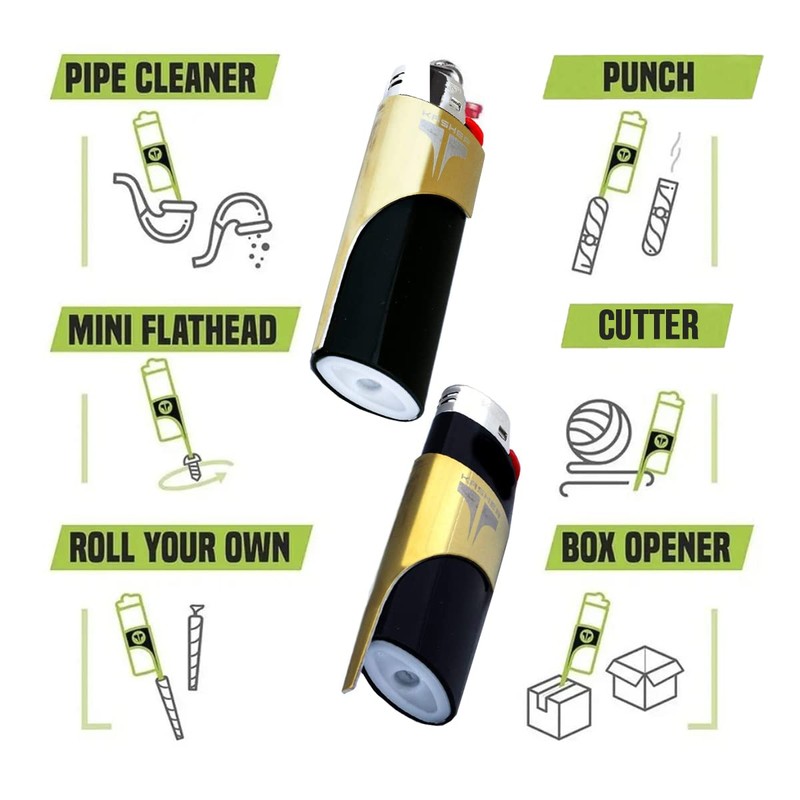 Kasher Classic Lighter Tool Without Lighter - Stainless Steel, Lightweight,