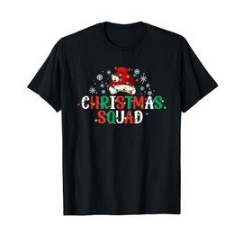 Family Christmas Squad Matching Pajamas Xmas Santa Elf Squad T-Shirt