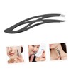 WOONEKY Stainless Steel Eyebrow Tweezers Eyebrow Removal Clip Slant Tip