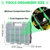 weyleity Small Parts Organizer | Storage Case Tools Box 34-Compartments
