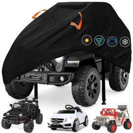 Kids Ride-On Toys Car Cover Waterproof,12/24V Powered Wheels Electric Battery Jeep Car Outdoor Protective Covers for Toddler Big Kids Children Tractor Truck Vehicle,All Weather Protection,52x28x24