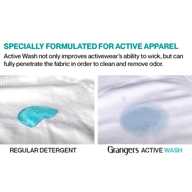 Grangers Active Wash Performance Sports Detergent for Activewear Clothing, 33.8