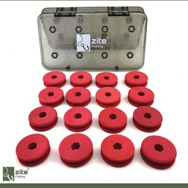 Zite Fishing Leader Rewinder Box Fishing - 16 Foam Line Winders for Leaders & Rigs in Depot Case