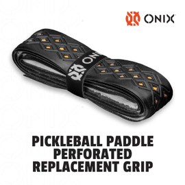 ONIX Pickleball Pro Team Perforated Replacement Grip — Black/Orange
