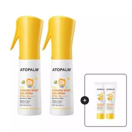 Atopalm 아토팜 키즈 쿨링 스포츠 선 스프레이 SPF50+ PA++++ 100ml x 2개세트 [아토팜 주방세제 400mlx2개] Atopalm Kids Cooling Sports Sunspray SPF50+ PA++++ 100ml x 2 Pack [Atopalm Dish Soap 400ml x 2]