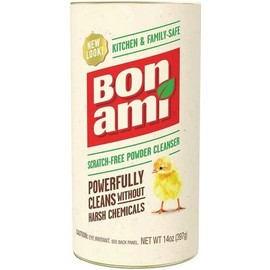 BON AMI BON AMI Powder Cleanser for Kitchens & Bathrooms - All Types of Surfaces, Cleans Grime & Dirt, Polishes Surfaces, Absorbs Odors (3 Pack)