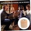 SUPVOX Rattan Gas Canister Cover Outdoor Camping Protector for Flat