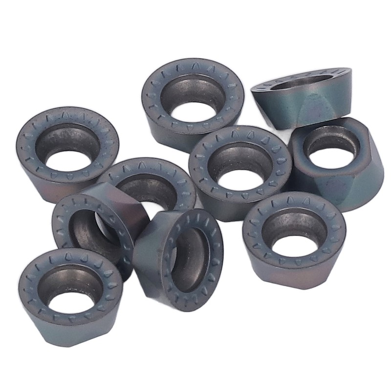 10Pcs Carbide Turning Inserts Round Coated Blade for Wood Metal