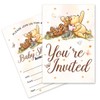 pertnate Pooh Bear Baby Shower Invitations with Envelopes, 20 Count