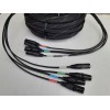 Unbranded 25 FT 4 Channel CAT-5 Snake Tactical Shielded w/Neutrik
