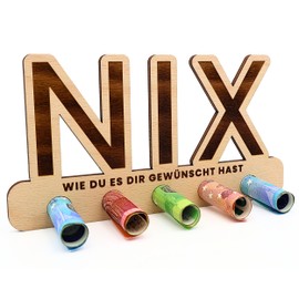 ZUKLA® Small Packaging for Money Gifts – Nix Gift – Money Gift Packaging Wood – An Original Idea to Give Money – Gift Voucher